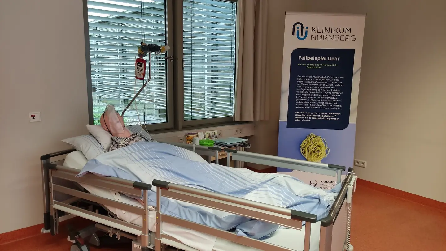 Fallbeispiel „Herr Müller“ im Delir-Raum, © Klinikum Nürnberg
