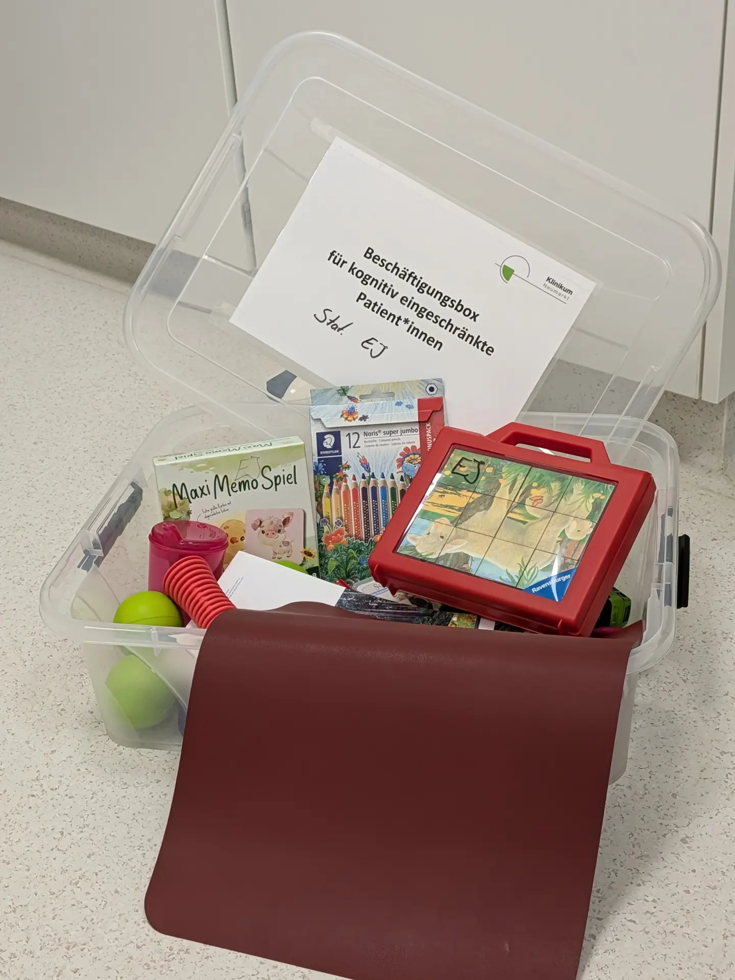 Beschäftigungsbox, © Klinikum Neumarkt